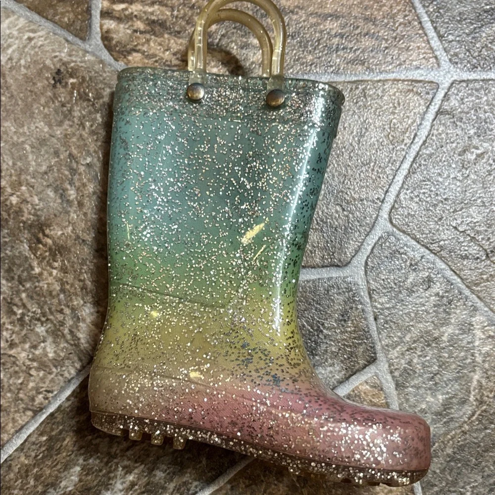 Glittery Multicolor Rain Boots